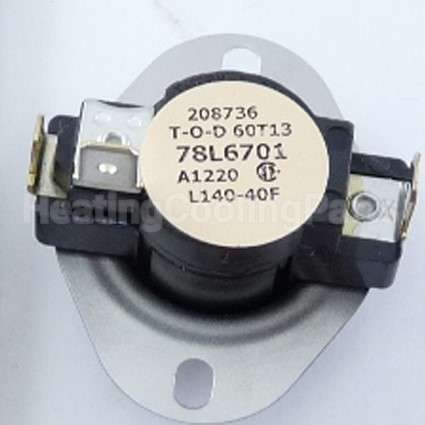 78L67 Lennox 100-140F Auto Limit Switch