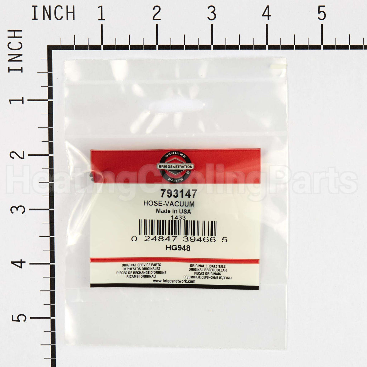 793147 Briggs & Stratton Hose-Vacuum