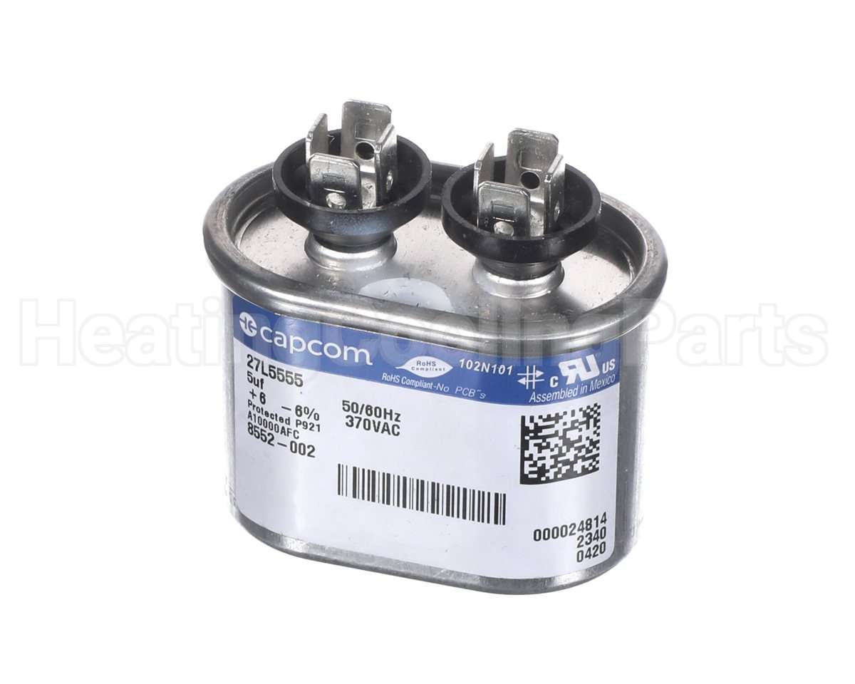 8552-002BX Bard Hvac 5Mfd 370V Oval Run Capacitor