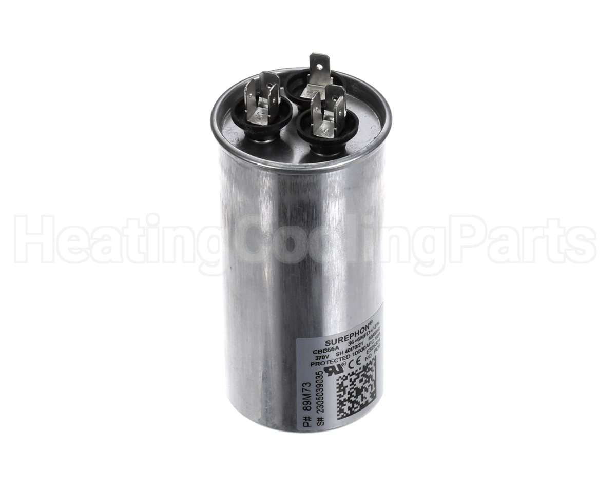 89M73 Lennox Dual Capac 35/5 Mfd 370V Round