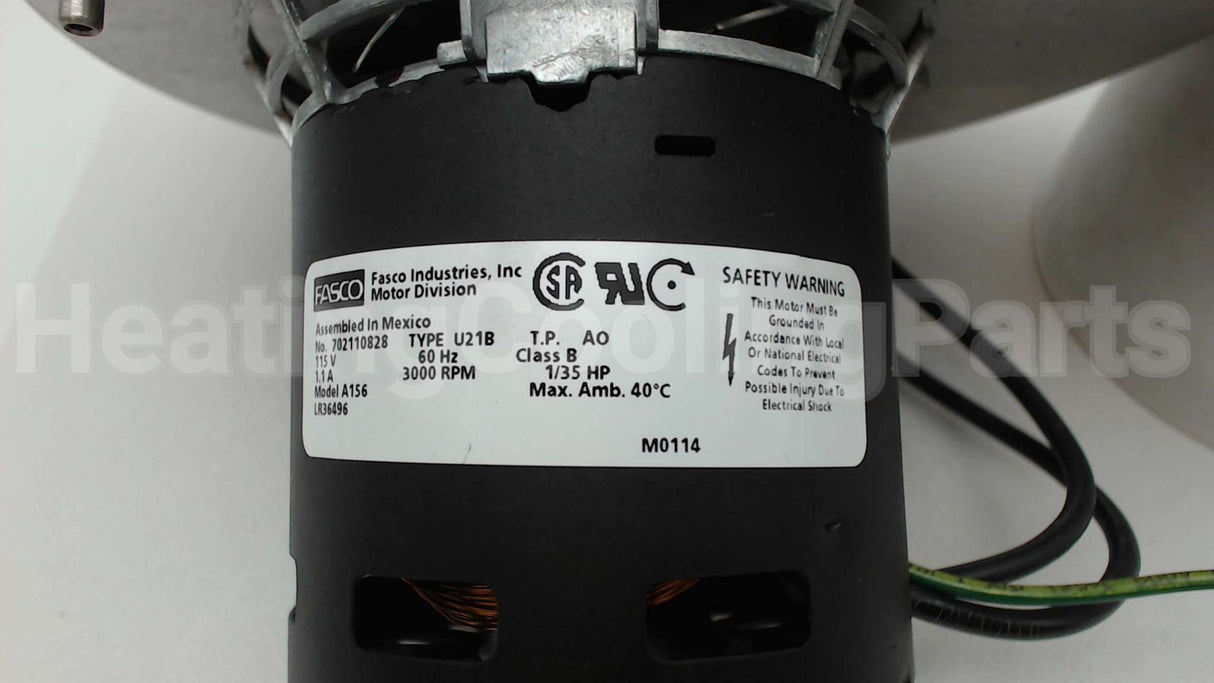 A156 Regal Rexnord - Fasco Draftinducermotor 115V 1Sp