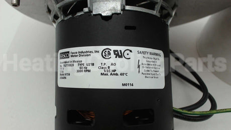 A156 Regal Rexnord - Fasco Draftinducermotor 115V 1Sp