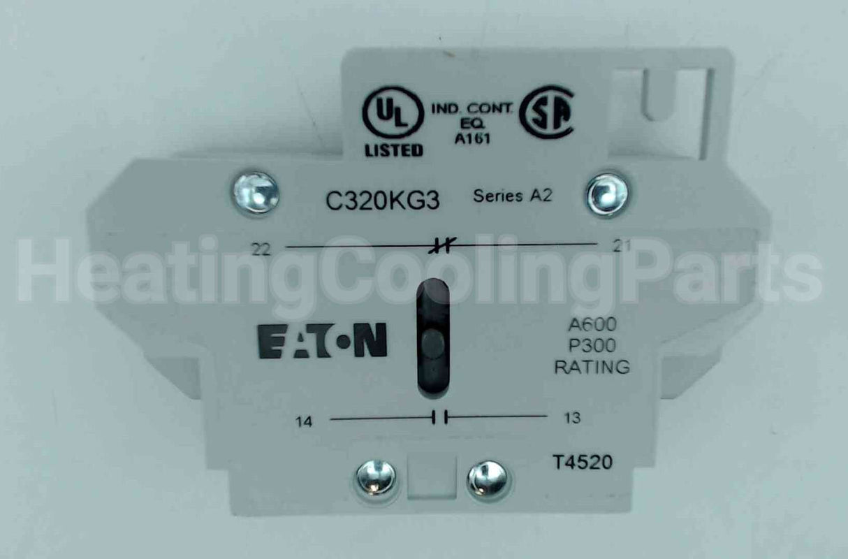 C320KG3 Cutler Hammer-Eaton 1-No,1-Nc Auxiliary Contact