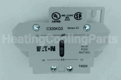 C320KG3 Cutler Hammer-Eaton 1-No,1-Nc Auxiliary Contact