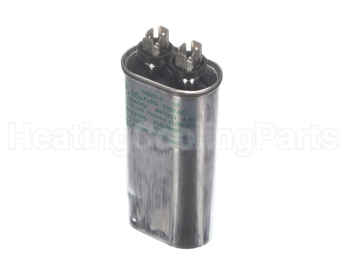 CAP150000370VAP Amana-Goodman 15Mfd 370V Oval Run Capacitor