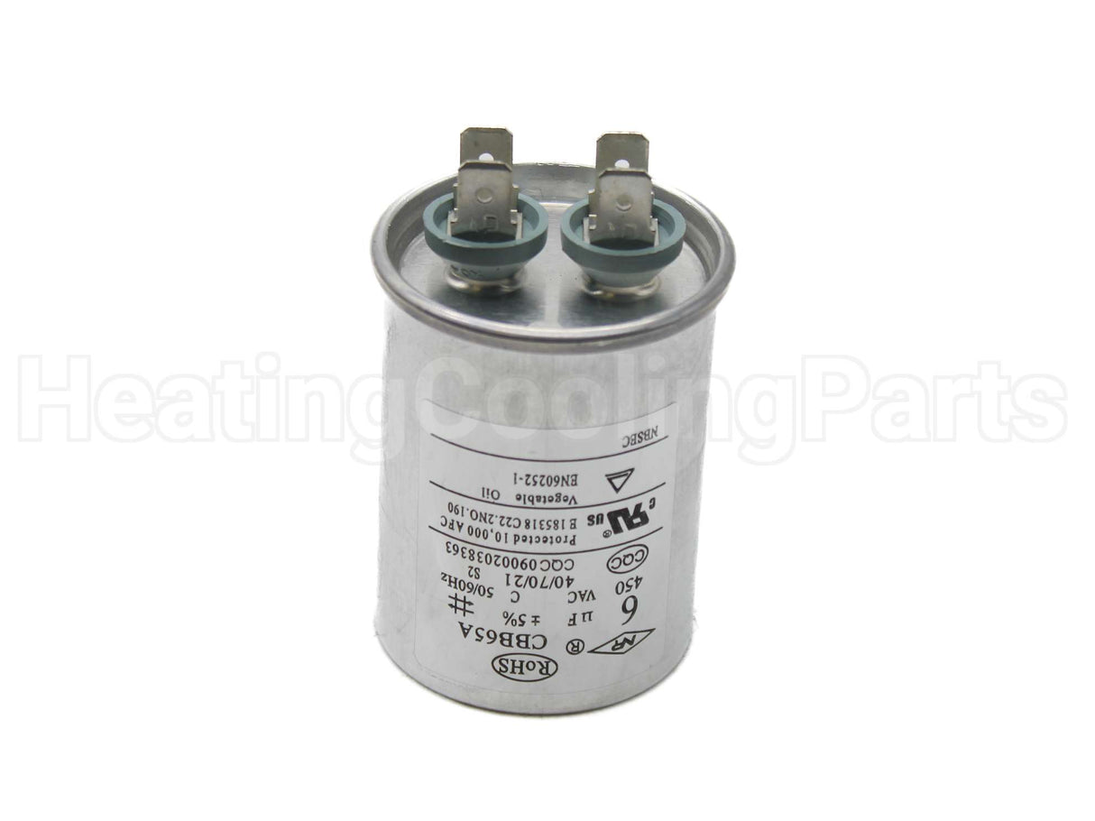 CPT2520 Trane 6Mfd 450V Round Capacitor