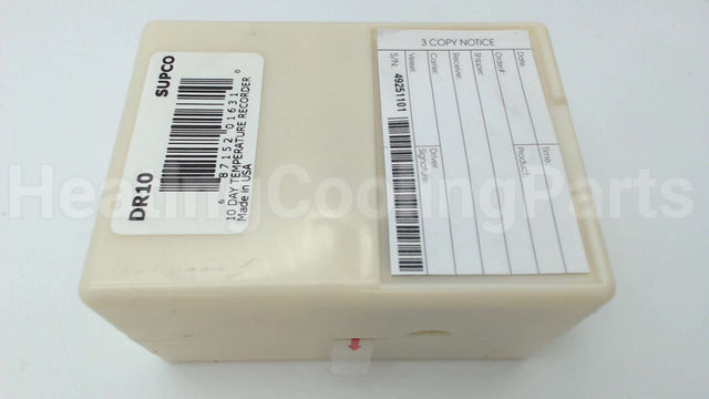 DR10 Supco Temp Rec Disposable 10 Day