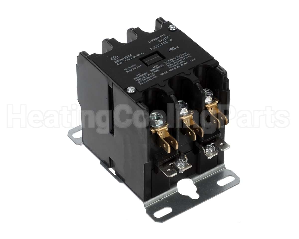 E-0110S Liebert 24V Coil 3P 25/30Amp Cont