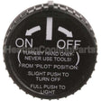 F42-0895 White Rodgers Knob - Pilot Safety