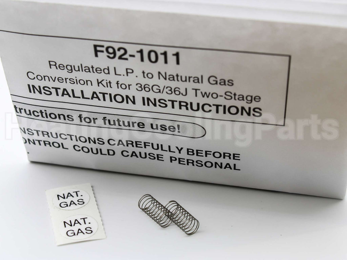 F92-1011 Copeland Comfort Control (White Rodgers) Lp->Natural Gas Conversion Kit