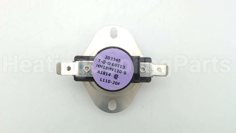 HH18HV110 Carrier 90-110F Auto Limit Switch