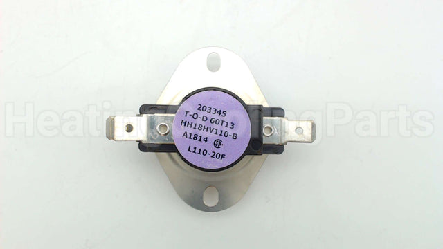 HH18HV110 Carrier 90-110F Auto Limit Switch