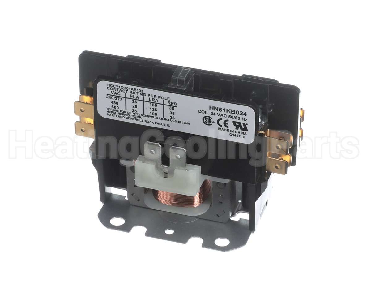 HN51KB024 Carrier 1Pole 25Amp Contactor,24V Coil