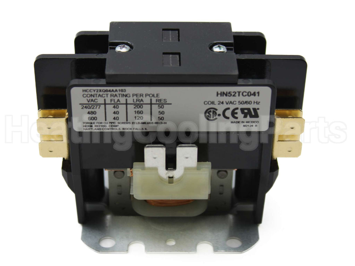 HN52TC041 Carrier 24Vcoil 40Amp 2 Pole Contactor