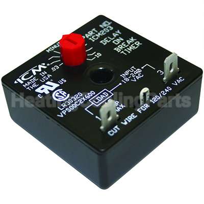 ICM203 ICM Controls Delay On Break,.03-10Min.adj.