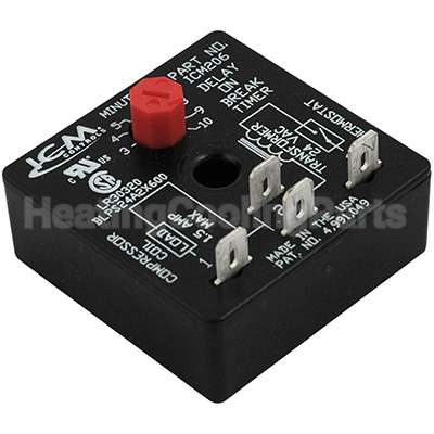 ICM206 ICM Controls Relay,Delay On Break 10Minadj.