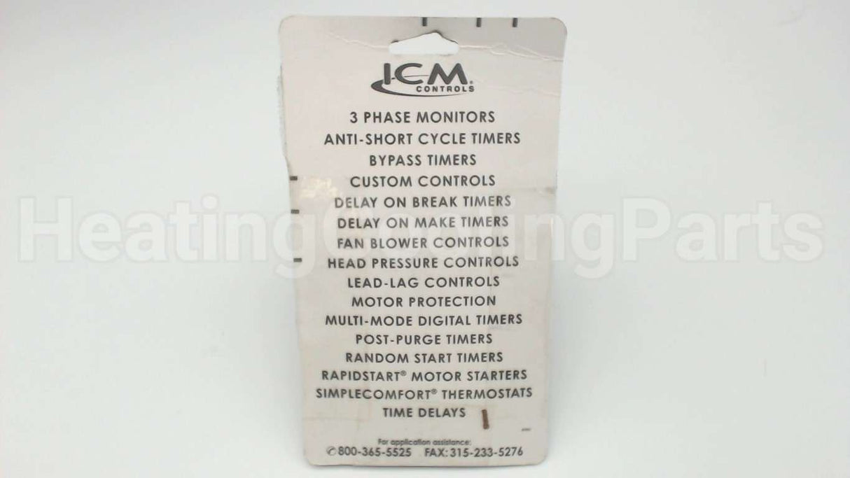 ICM253 ICM Controls Delayonbrk Timer,12-390Sec24V
