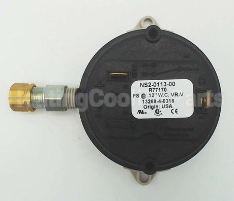 NS2-0113-00 Cleveland Controls Pressure Switch .12"Wc