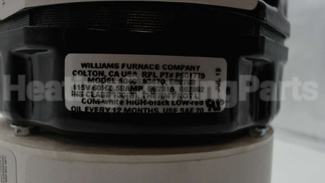 P501779 Williams Comfort Products 115V Blower Motor