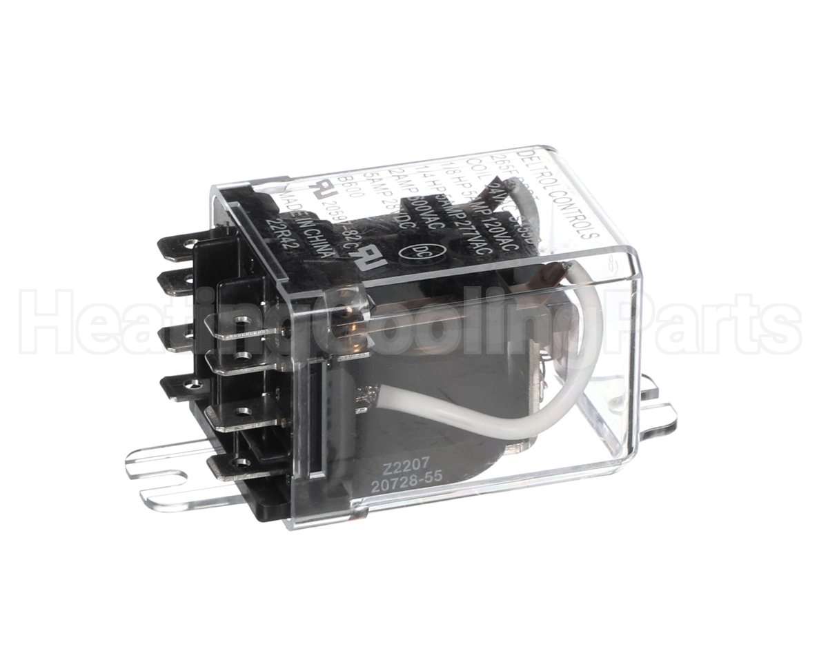 P91000 Aaon 24V 5A Dpdt Plugin Relay