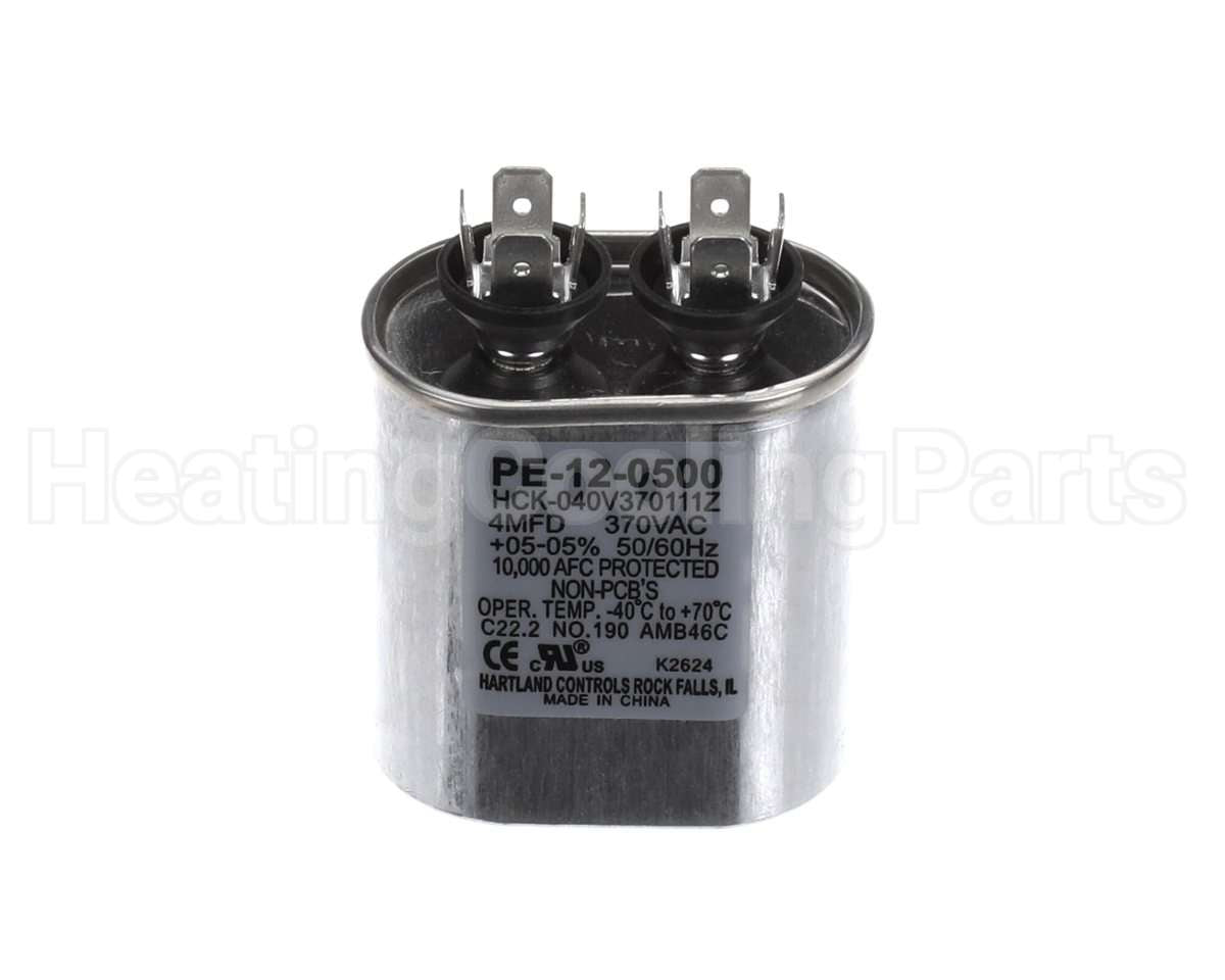PE-12-0500 Enviro-Tec 4Mfd 370V Oval Run Capacitor