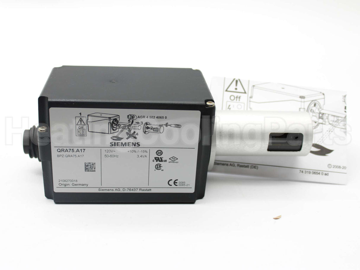 QRA75.A17 Siemens Combustion Self Check Uv Detector