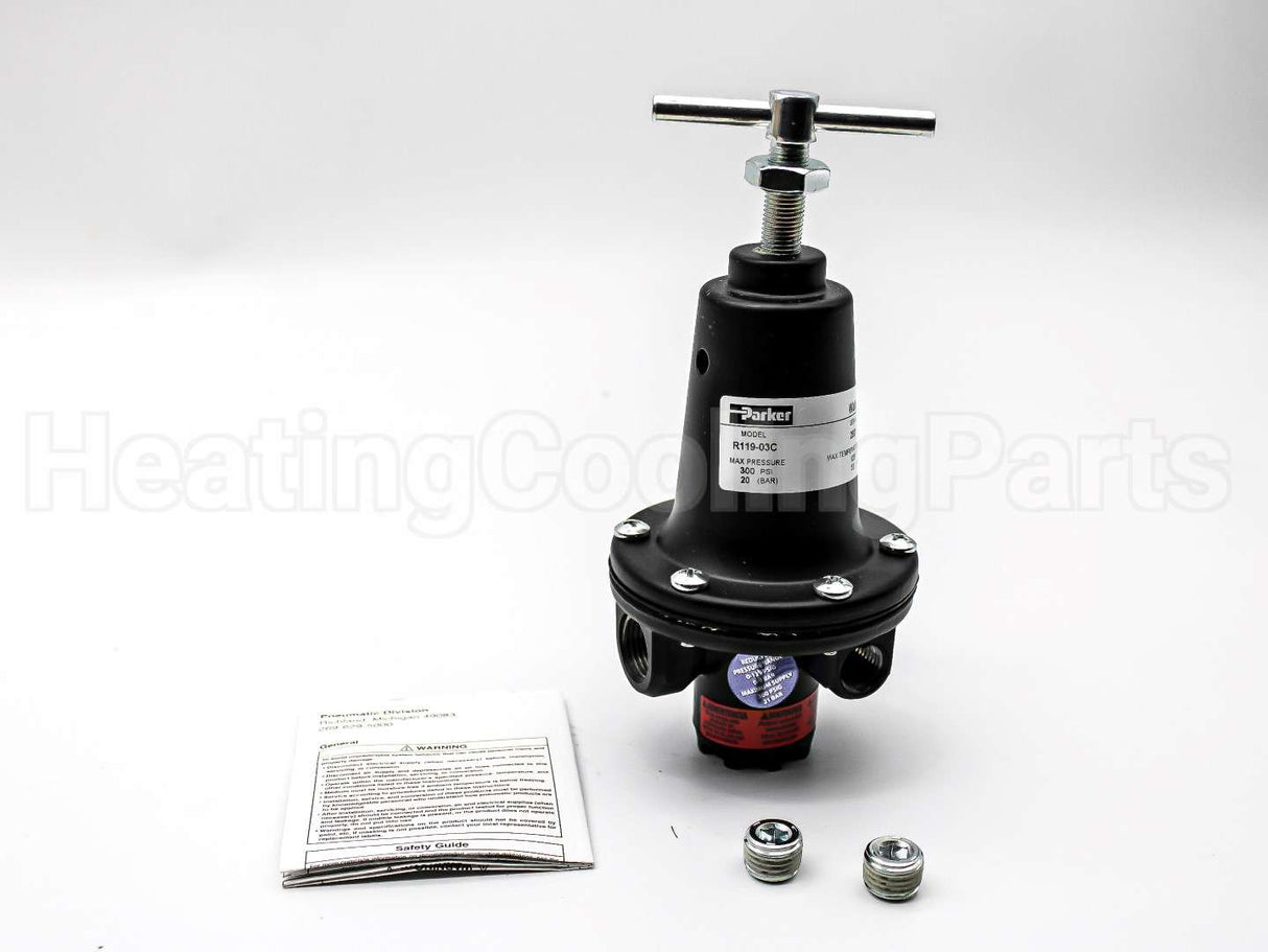 R119-03C Parker Watts Fluid Air 3/8" Air Reg. 0/125#