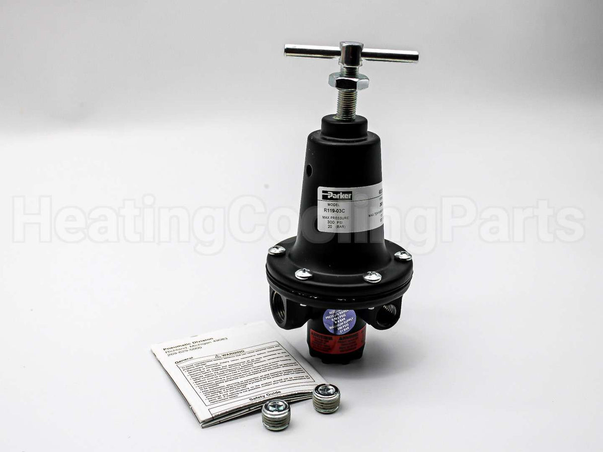 R119-03C Parker Watts Fluid Air 3/8" Air Reg. 0/125#