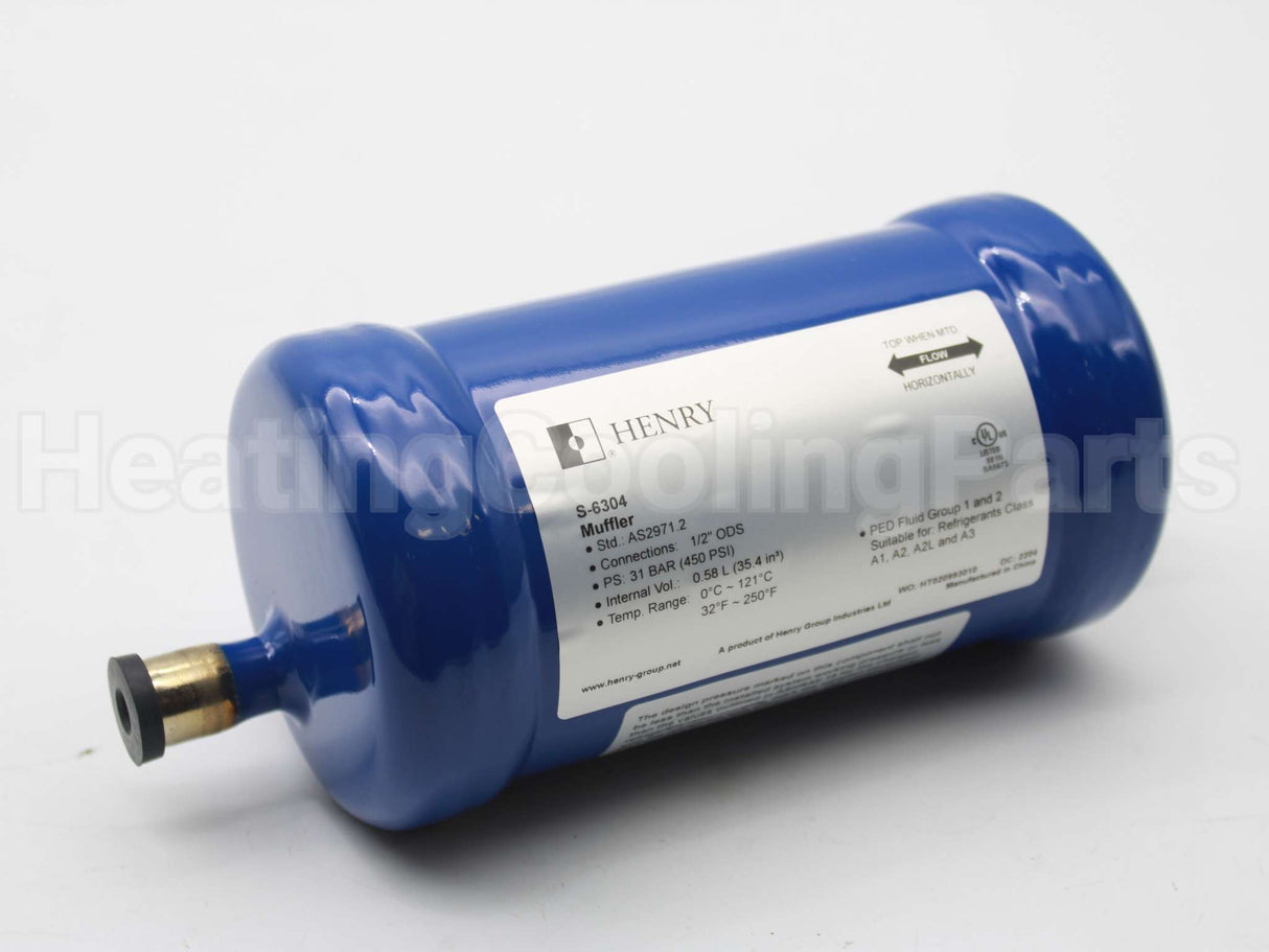 S-6304 Henry Technologies 1/2" Discharge Line Muffler