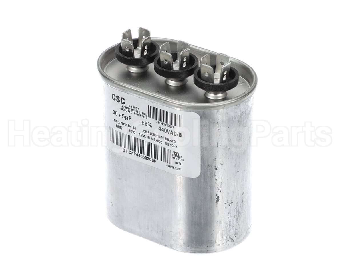 S1-CAP4405030DF York 440V 30/5Mfd Run Dual Cap Flat