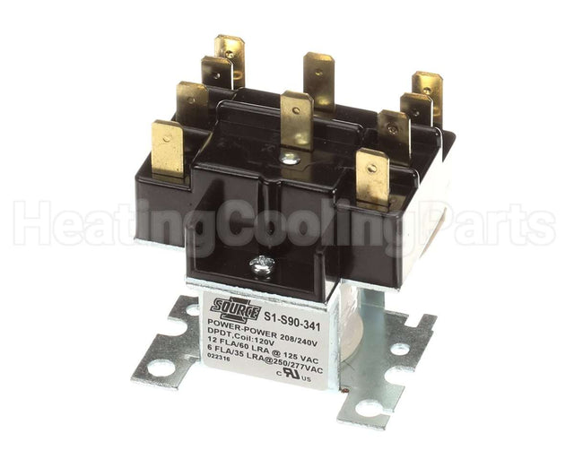 S1-S90-341 York 110/120V Dpdt Relay Switch