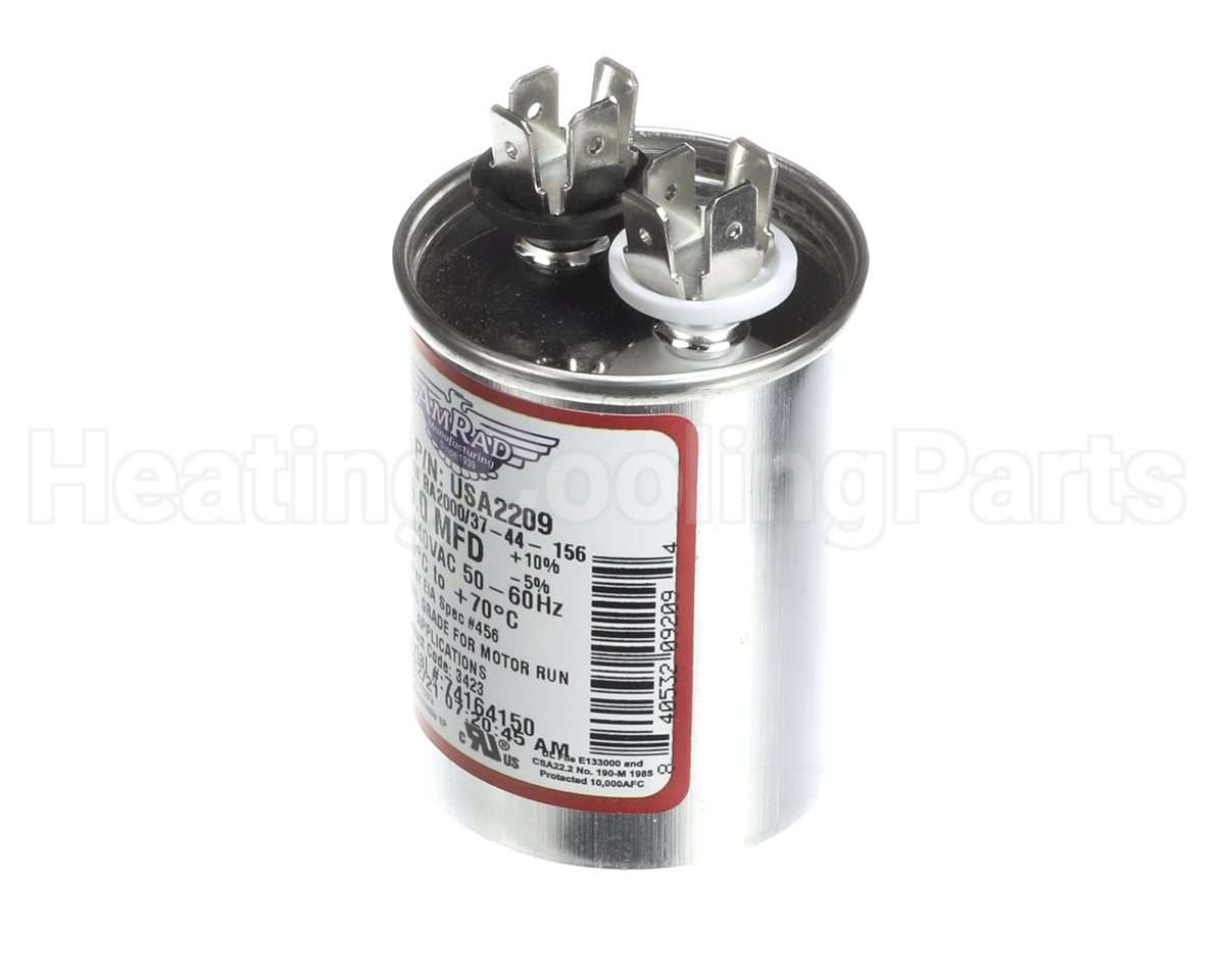 USA2209 Trane Capacitor; 15Mfd 370/440V Round Usa Made