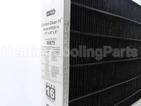 X6675 Lennox 20"X25"X5" Merv16 Repl Filter